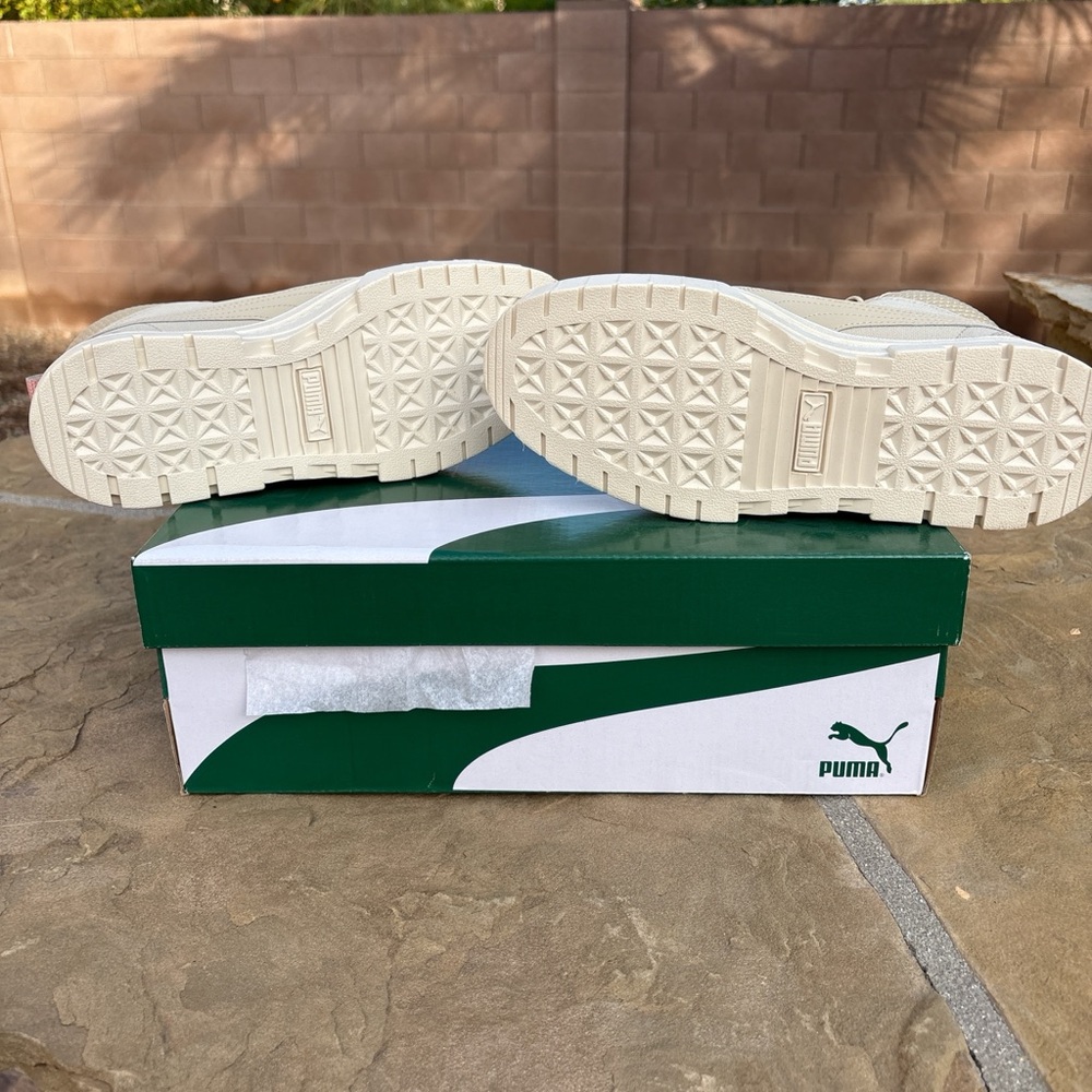 Puma Women's Cream High-Top Sneakers - Picture 3 of 5
